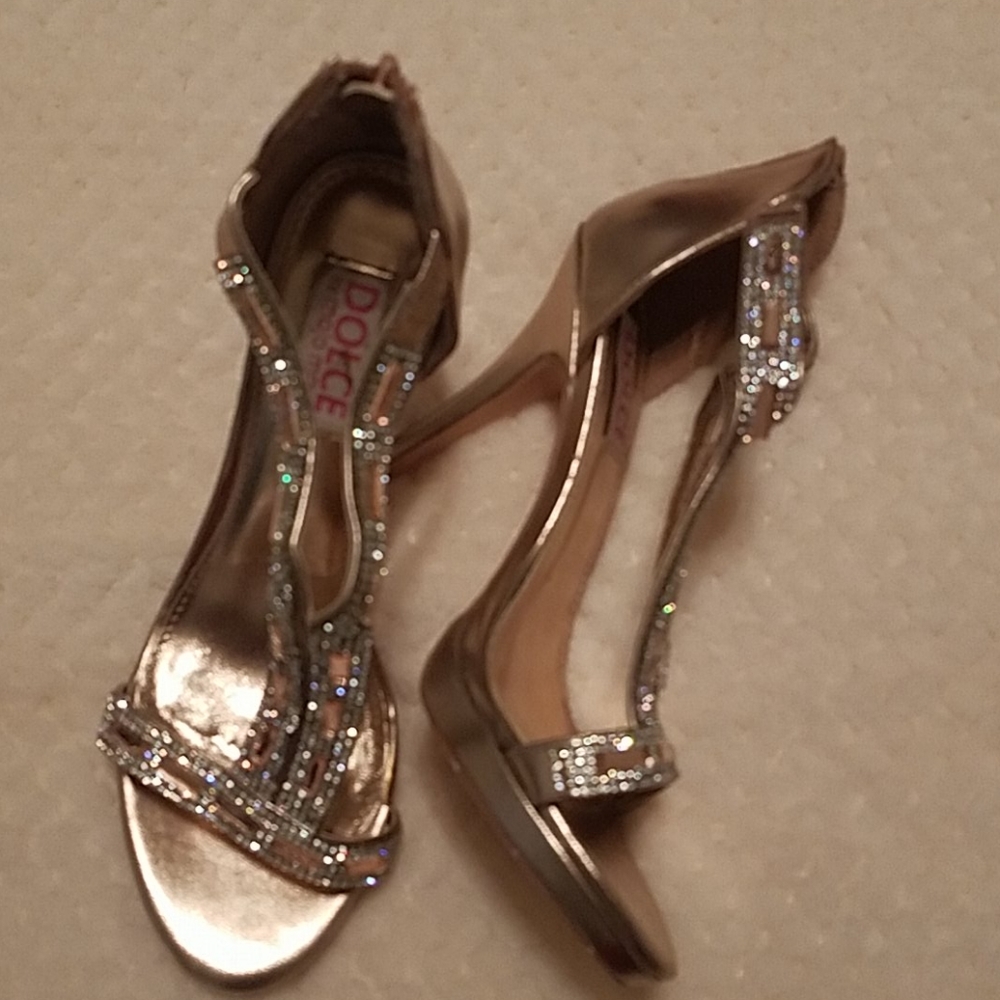 Rose gold heels